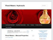 Tablet Screenshot of floral-waters.com